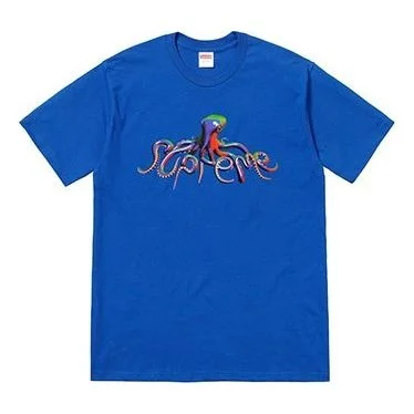 Supreme SS18 Tentacles Tee Royal Printing Short Sleeve Unisex Royal blue SUP-SS18-492 - 1