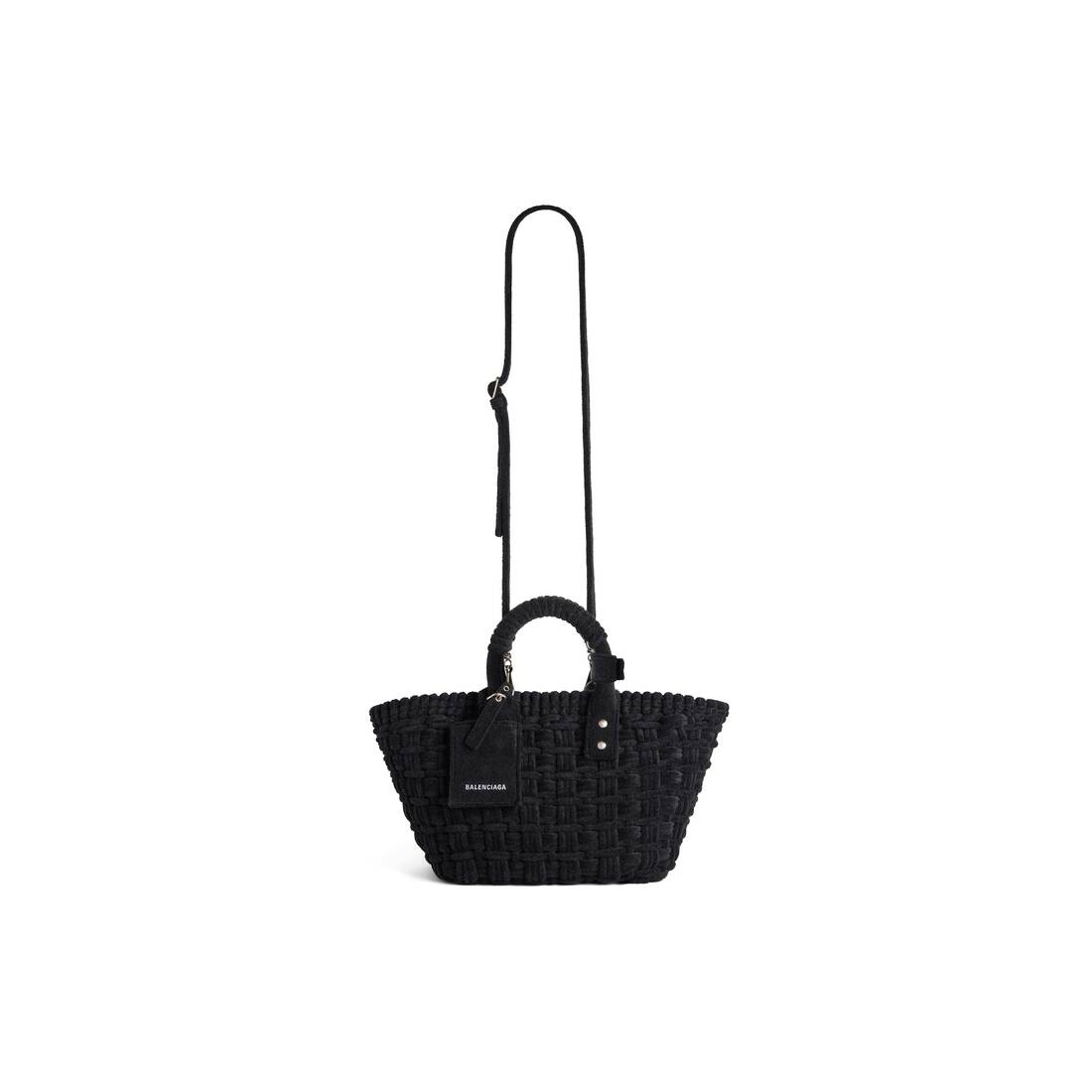 Women's Bistro Xs Basket With Strap In Sponge Fabric in Black - 5