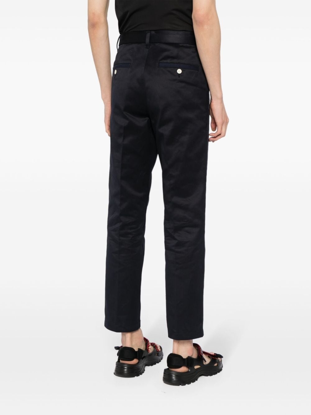 low-rise slim-fit trousers - 4