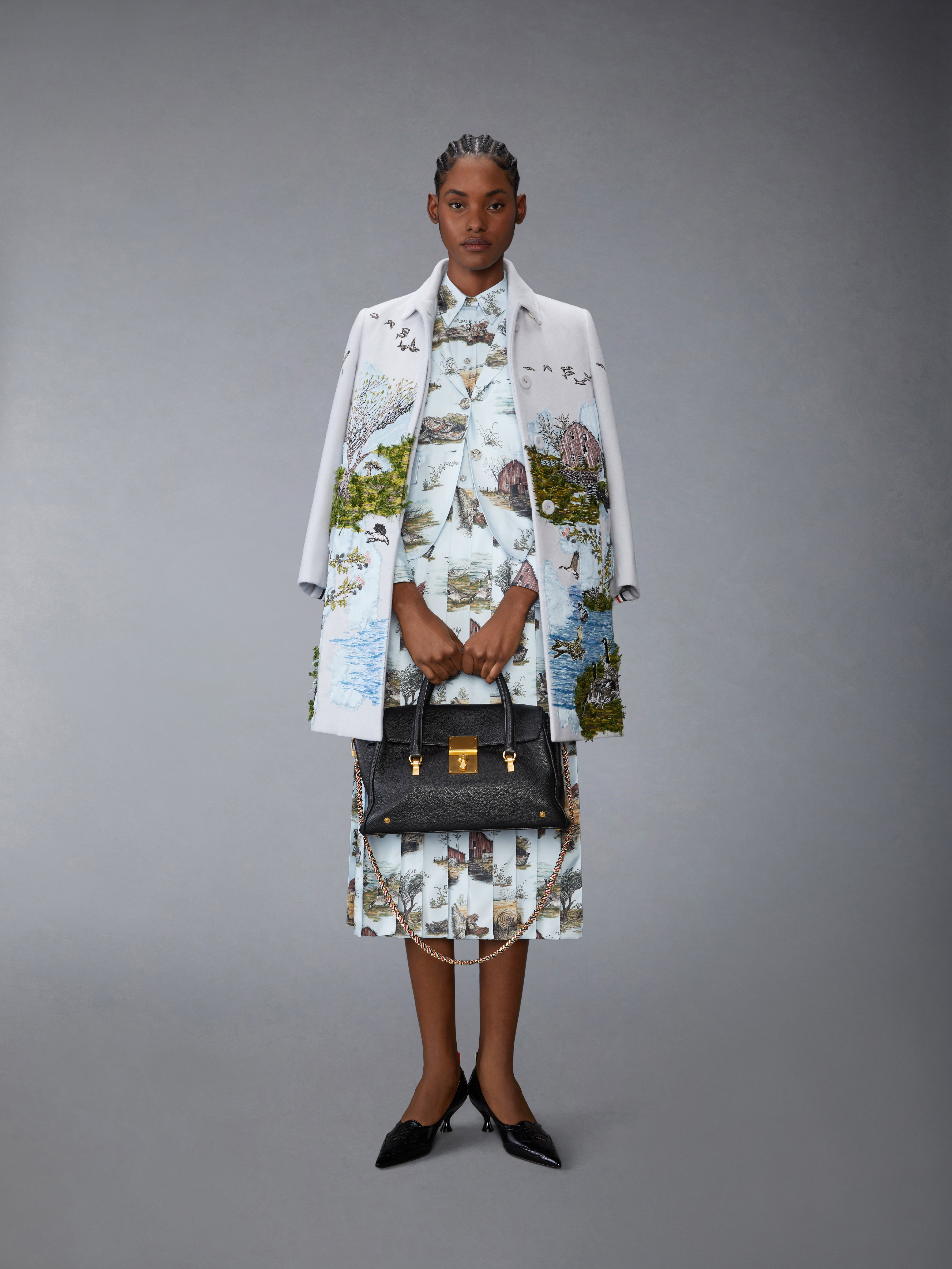 SCENIC TOILE SILK TWILL HIGH ARMHOLE SPORTCOAT - 5