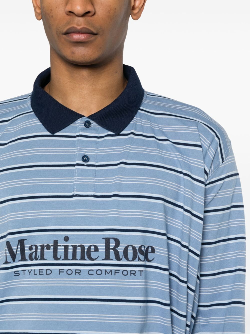 striped cotton polo shirt - 6