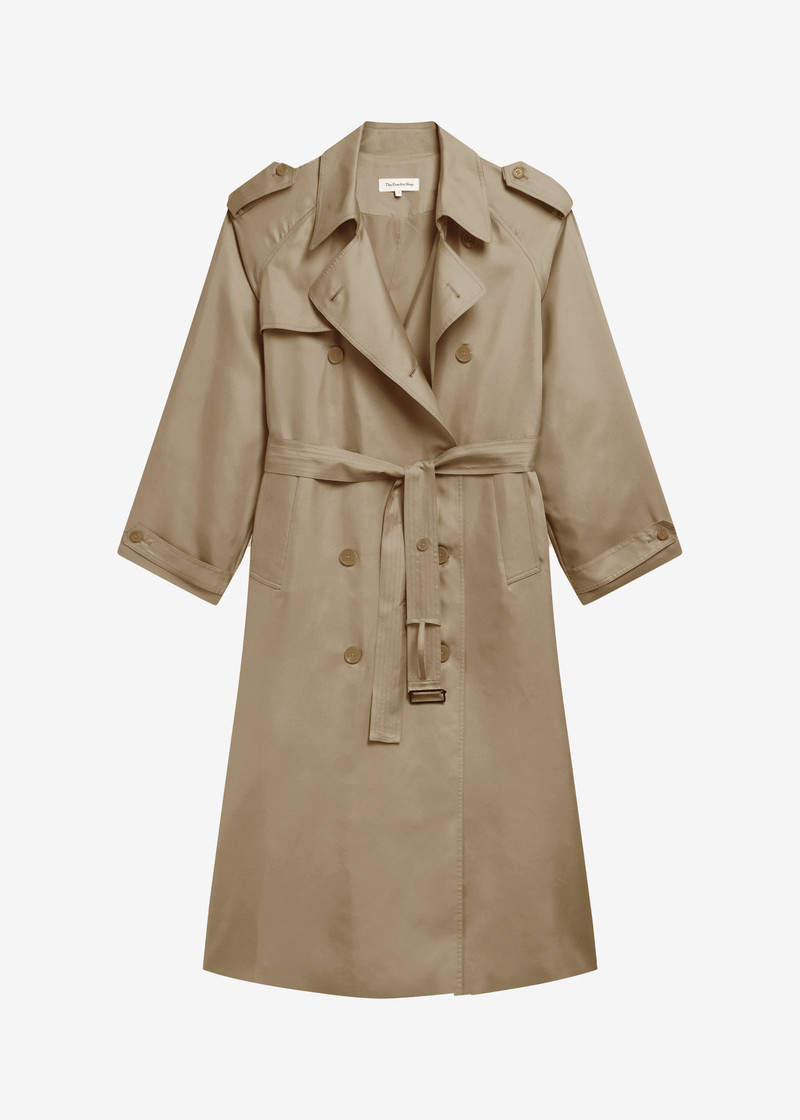Veyron Silk Trench - Beige 8