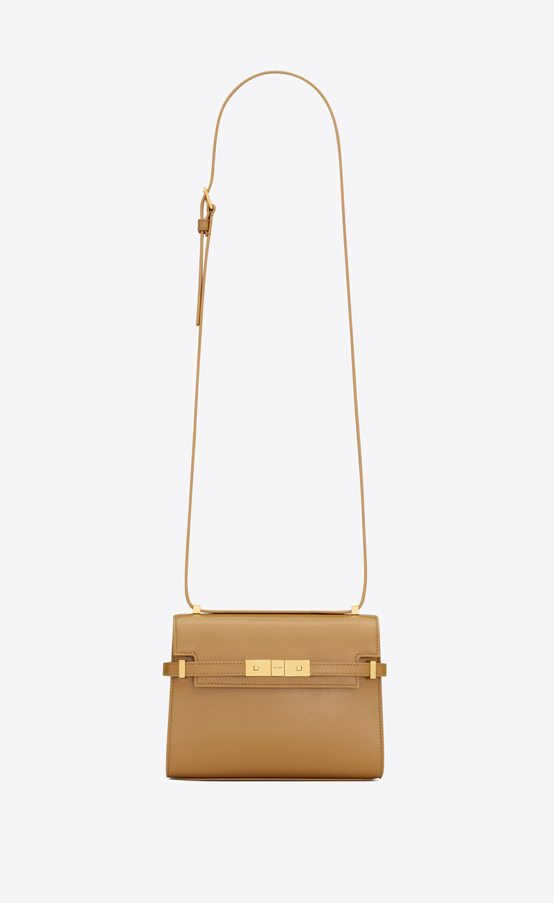 manhattan mini crossbody bag in box saint laurent leather 1
