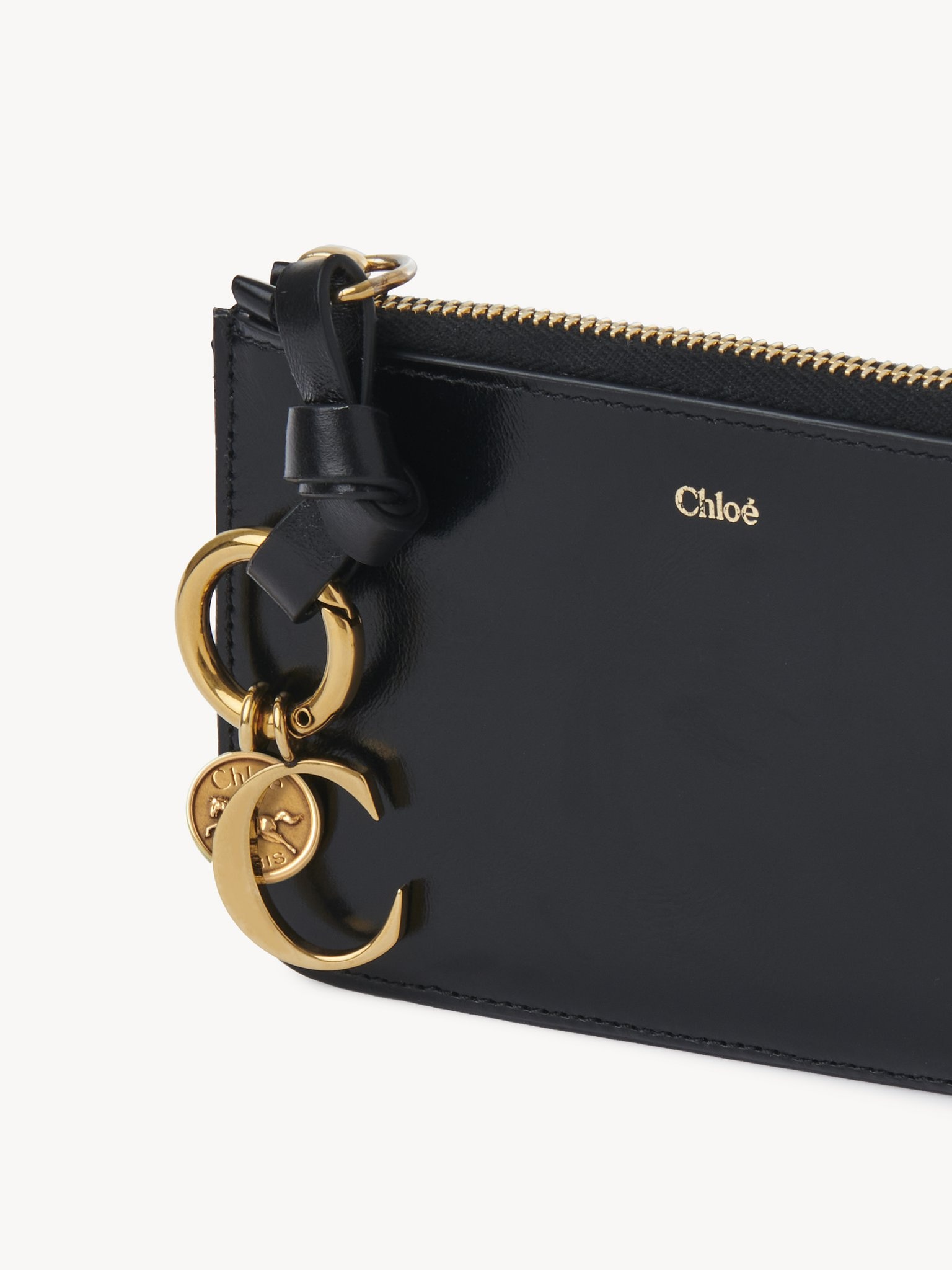 ALPHABET PURSE IN SHINY LEATHER - 5
