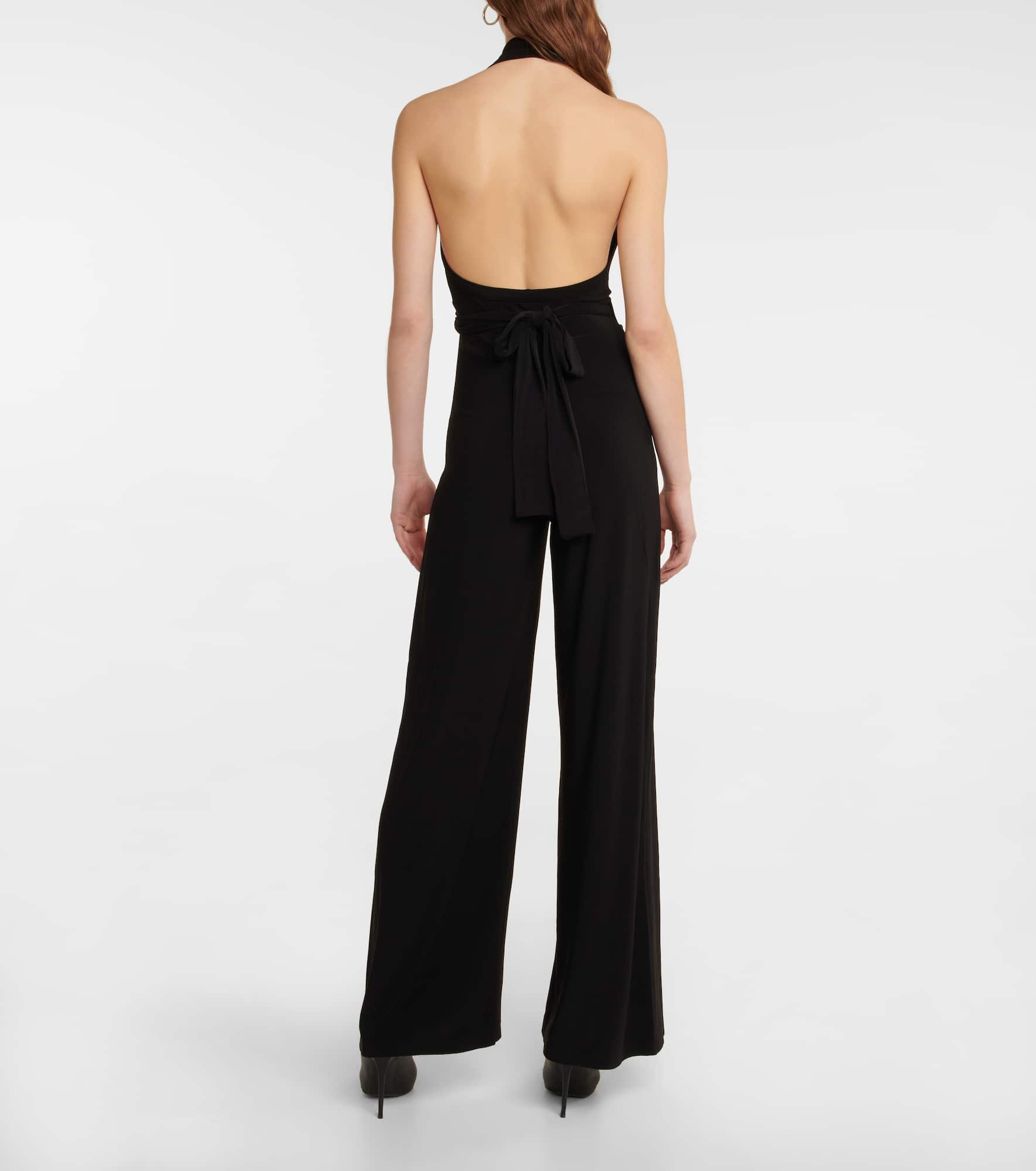 Halterneck jersey jumpsuit - 3