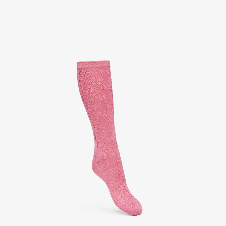 Pink cotton socks 1