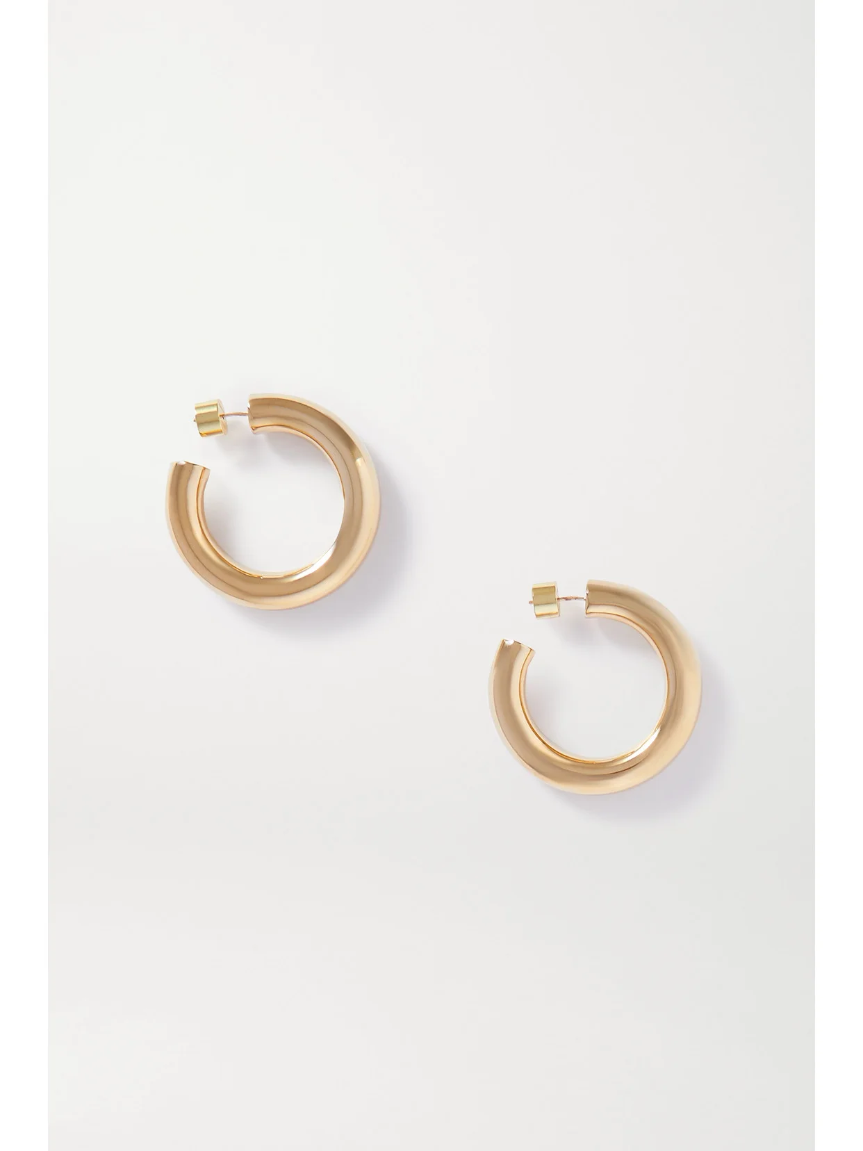 Mini Jamma Gold-plated Hoop Earrings - 1