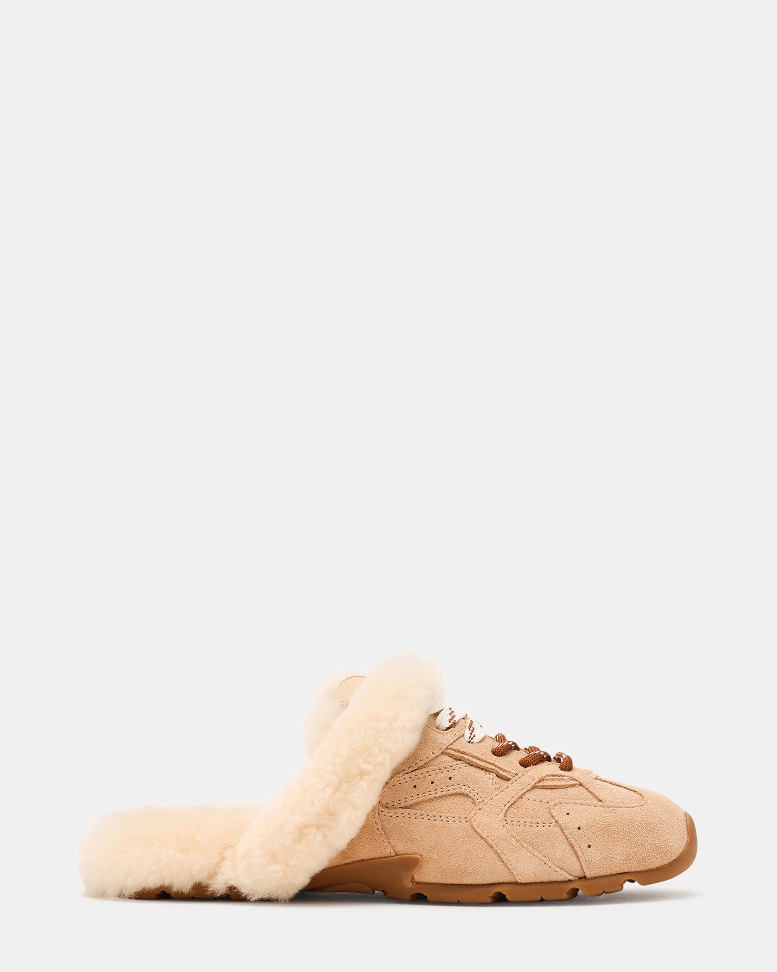 AZIEL MULE FAUX FUR NATURAL - 1