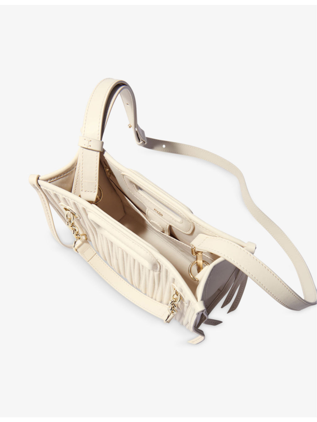 Cabas padded mini leather shoulder bag - 4