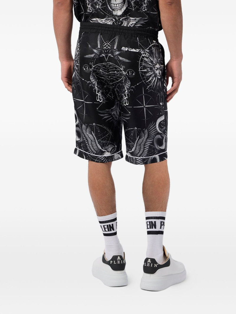 printed silk shorts 4