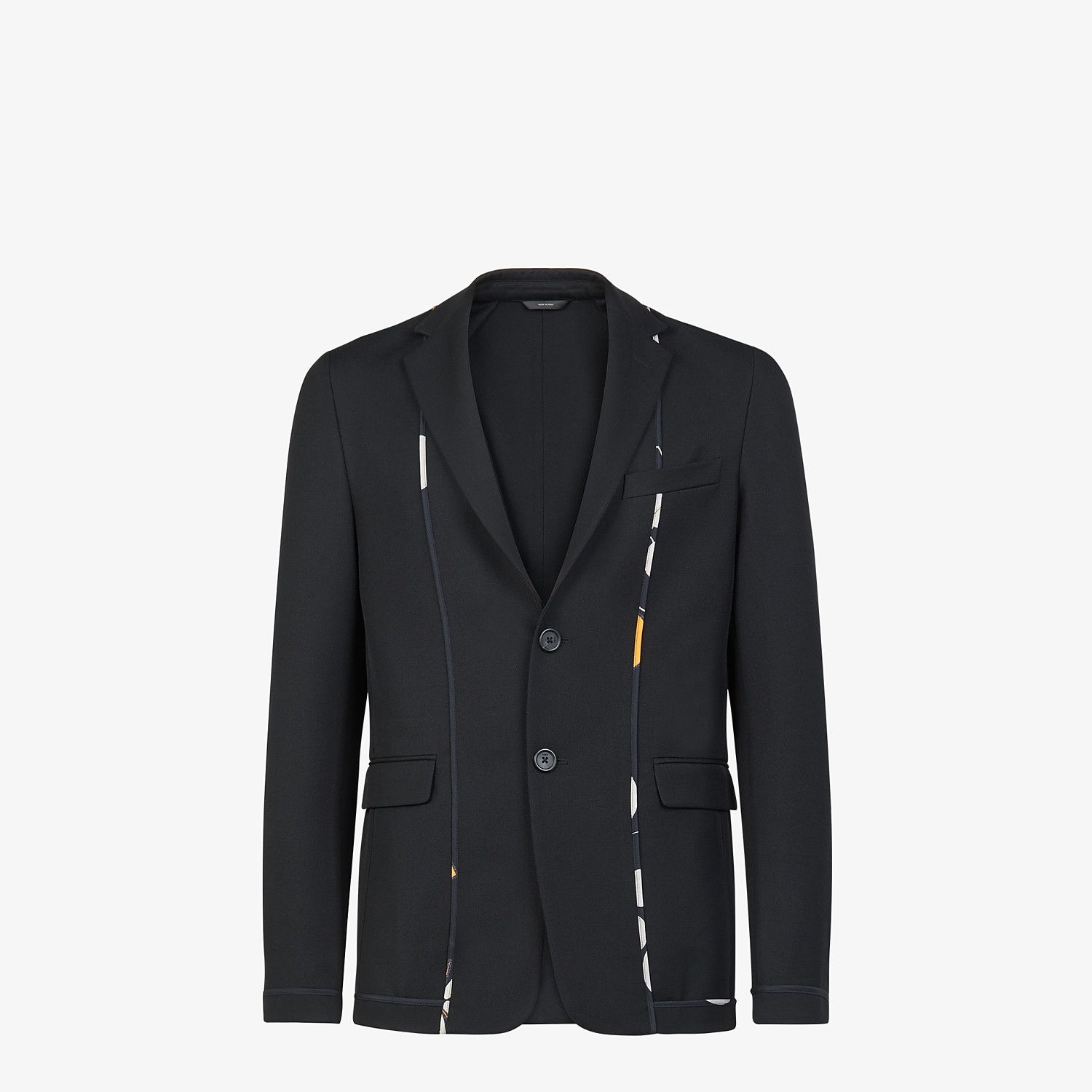 Black twill blazer - 1