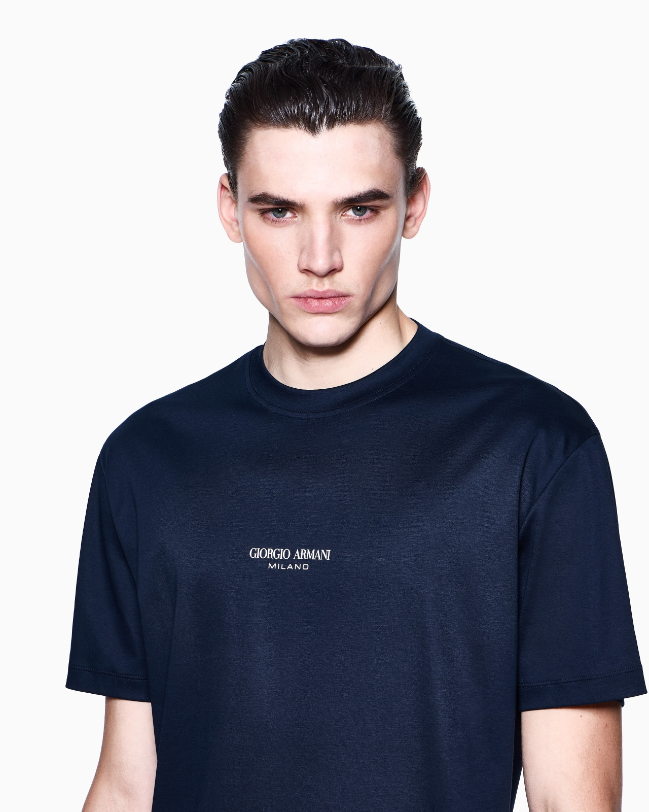 COTTON INTERLOCK CREW-NECK T-SHIRT - 5