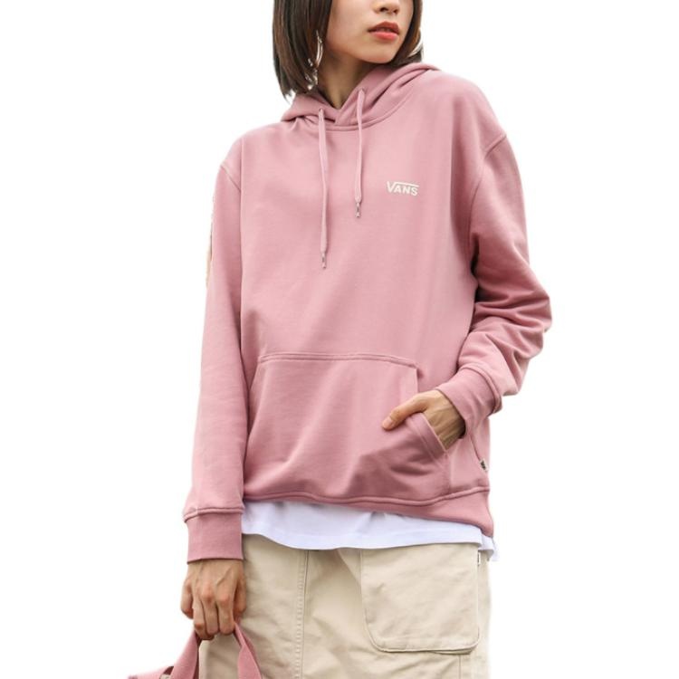 (WMNS) Vans Graphic Hoodies 'Pink White Blue' VN0002BUBD5 - 3