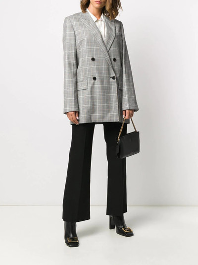 Givenchy check-pattern double-breasted blazer outlook