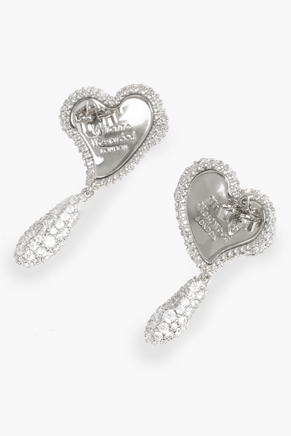 MIMOSA PAVE FEMININE ENERGY DROP EARRINGS | SILVER - 2