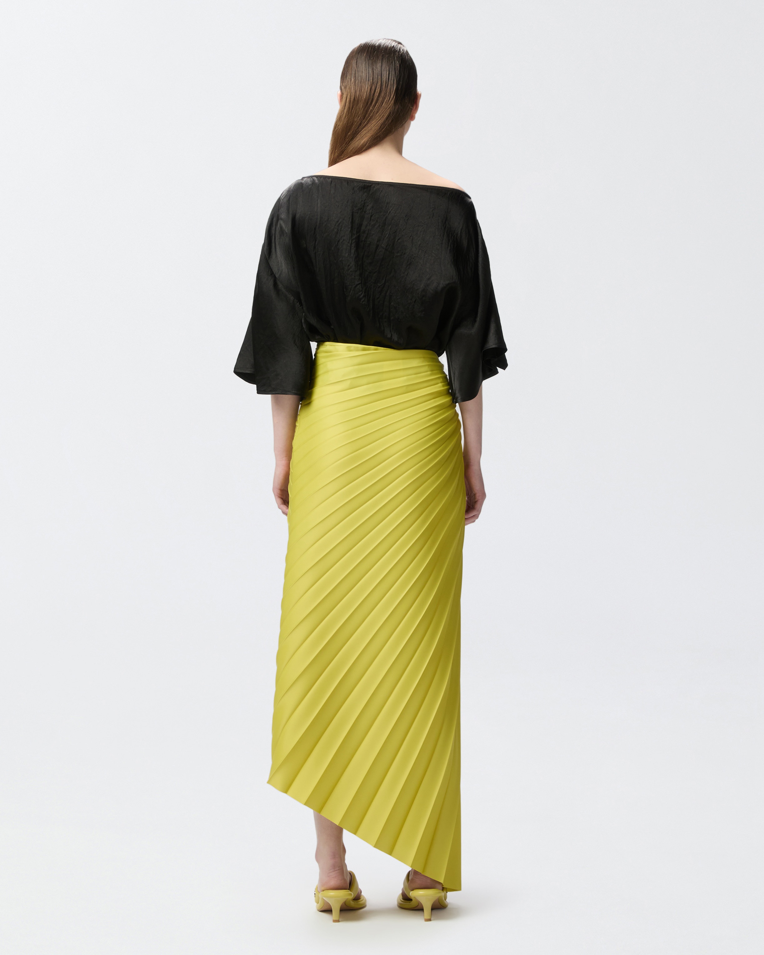 CRINKLED SATIN BLOUSE - 4