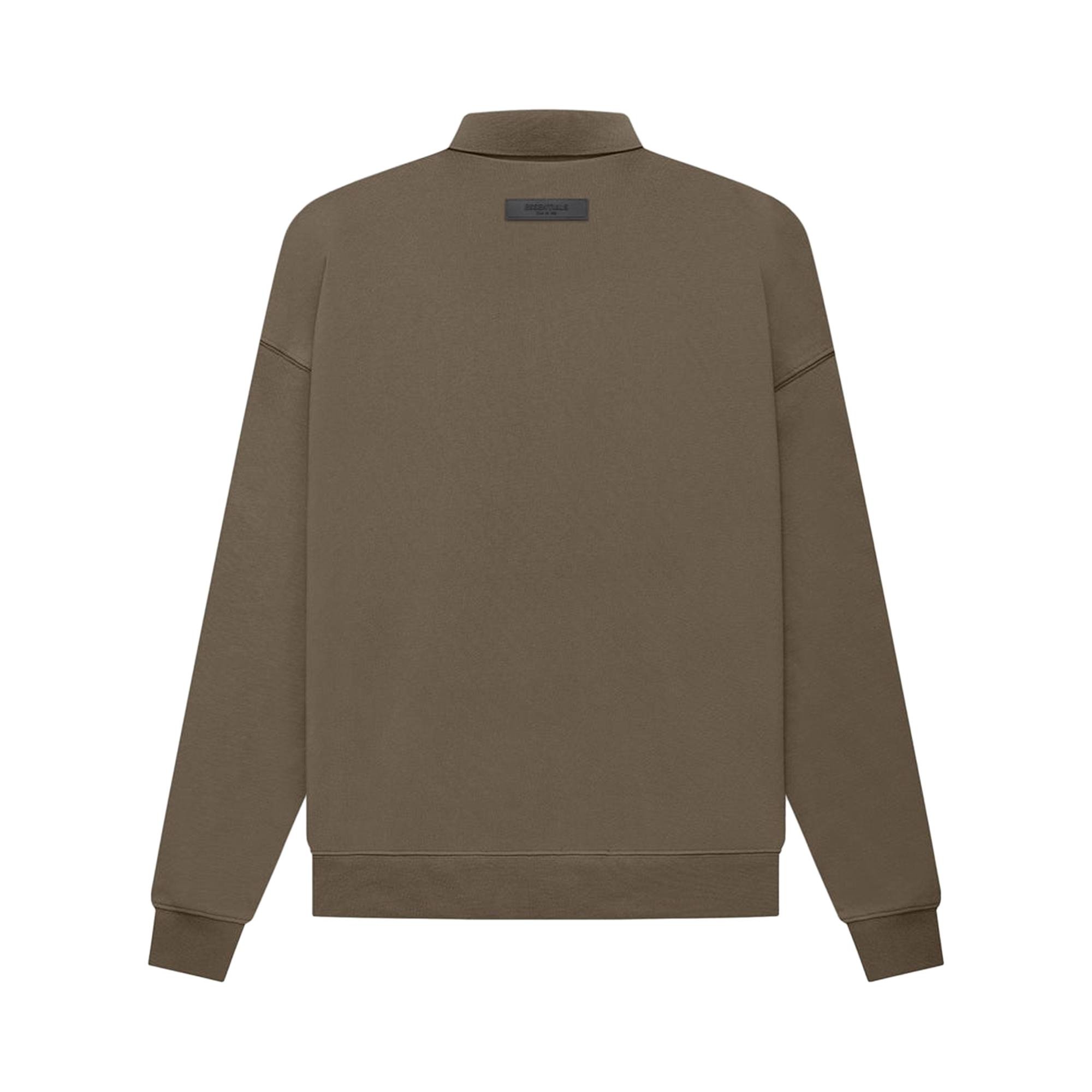 Fear of God Essentials Long-Sleeve Polo 'Wood' - 2