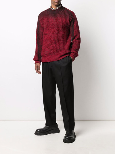 Marni Spray gradient chunky-knit wool jumper outlook