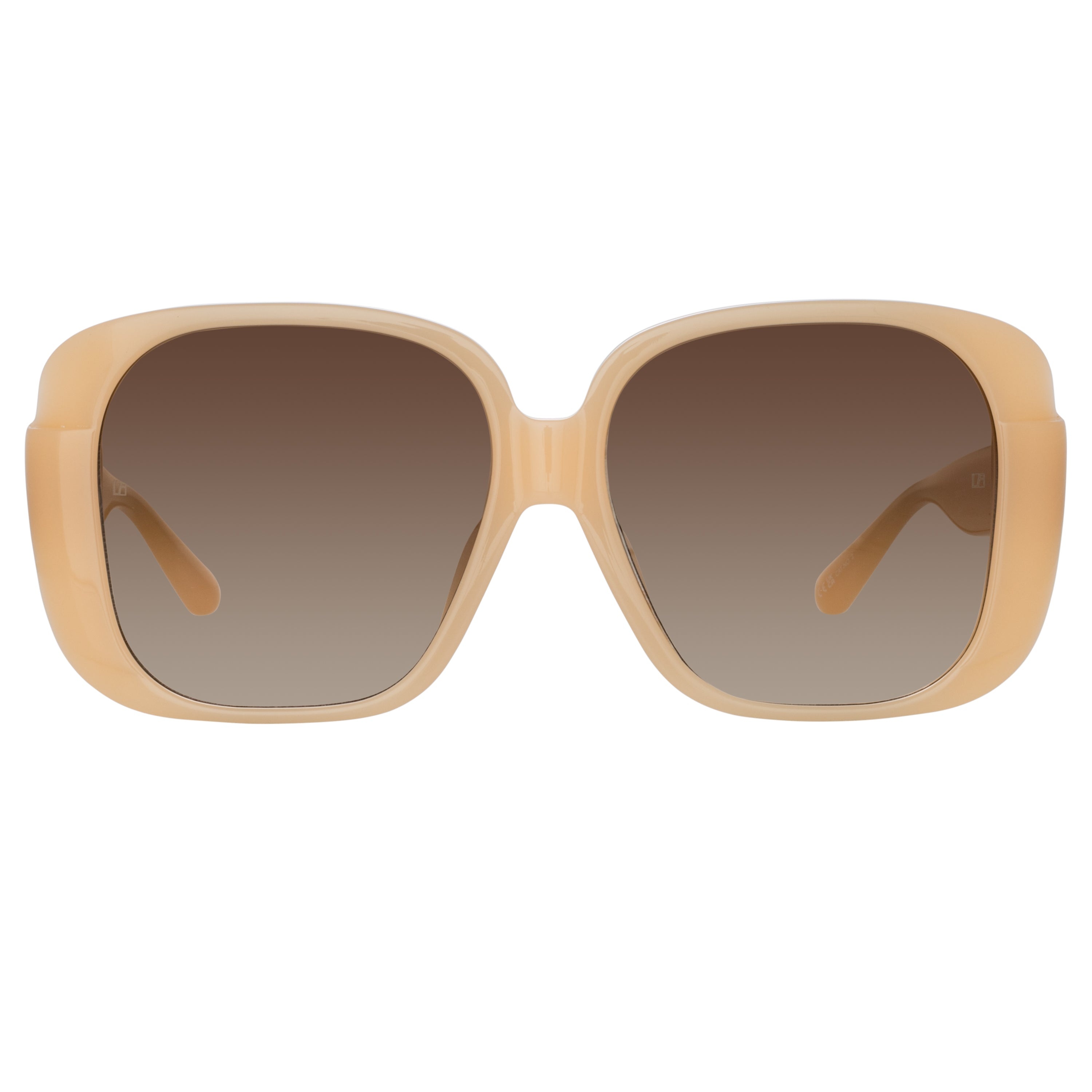 MIMA OVERSIZED SUNGLASSES IN PEACH - 1