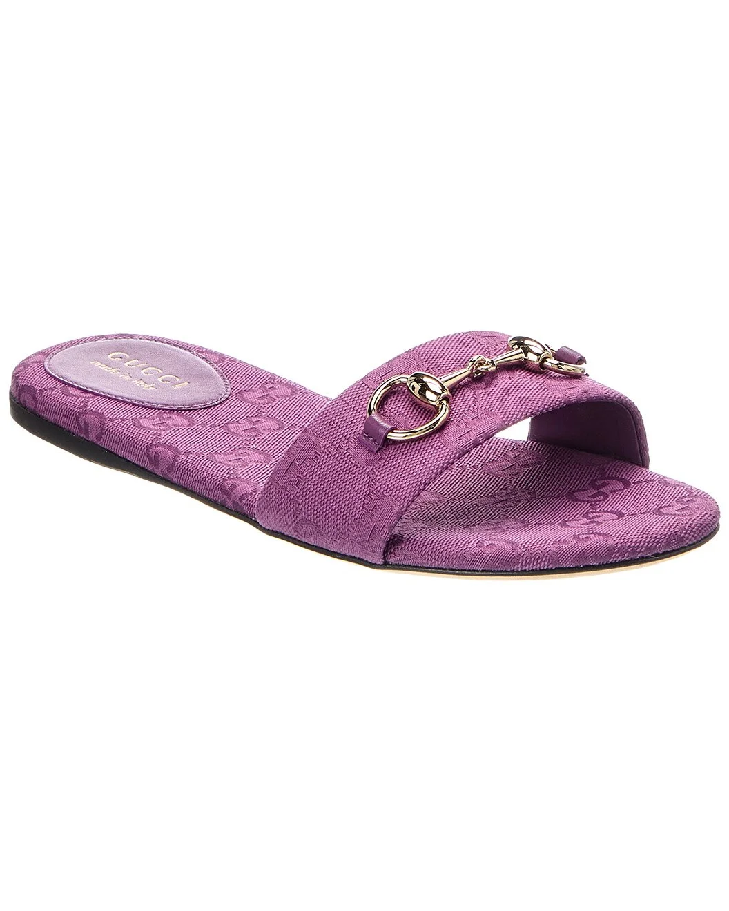 Gucci Horsebit Canvas Sandal - 1