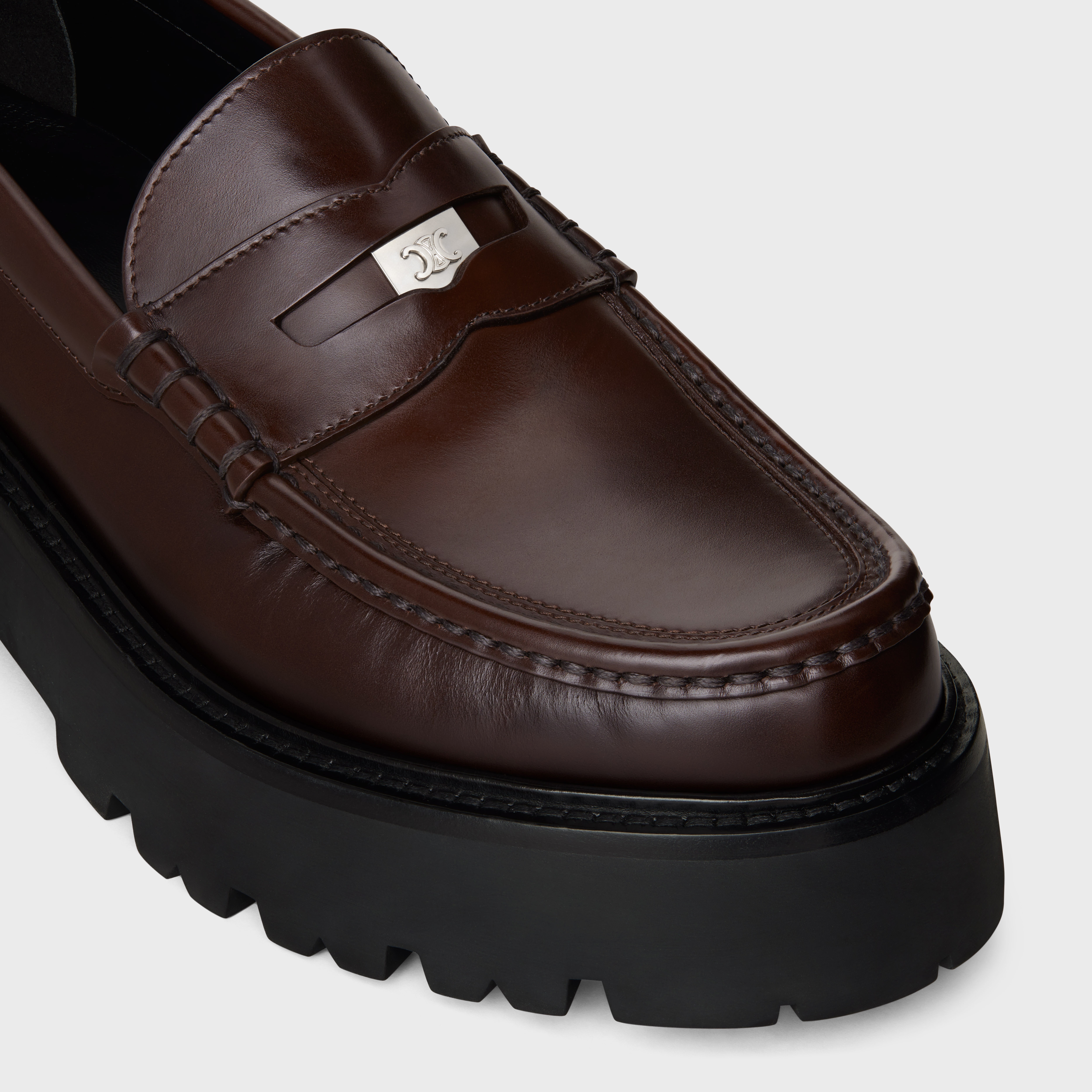 CELINE BULKY PENNY LOAFER in POLISHED BULLSKIN - 4