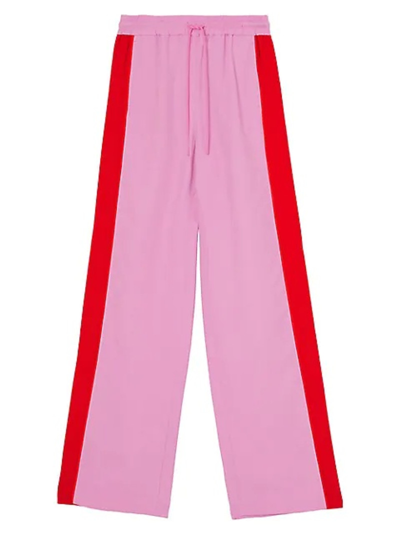 side-stripe wide-leg track pants 1