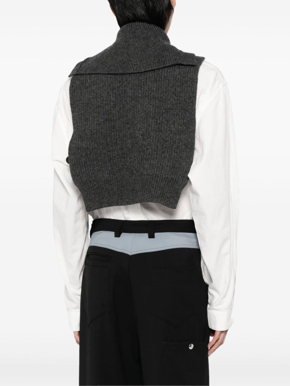 sleeveless knit vest - 4