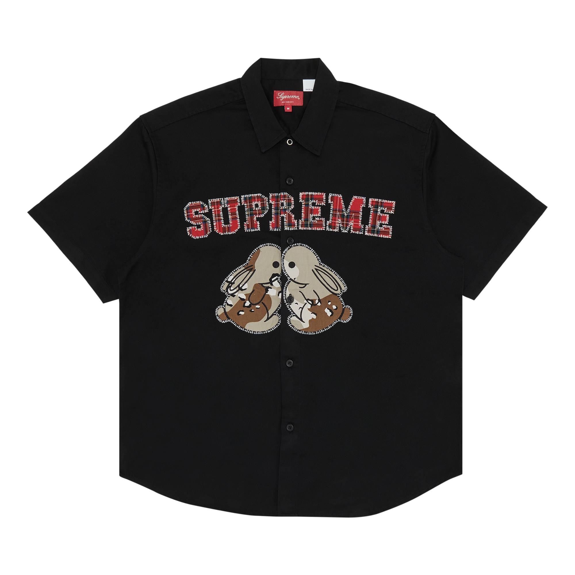 Supreme Bunnies Short-Sleeve Work Shirt 'Black' - 1