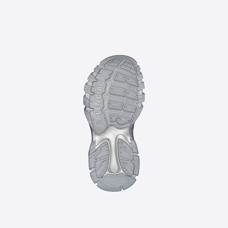 Men's Track Sandal Fake Fur in Silver 6