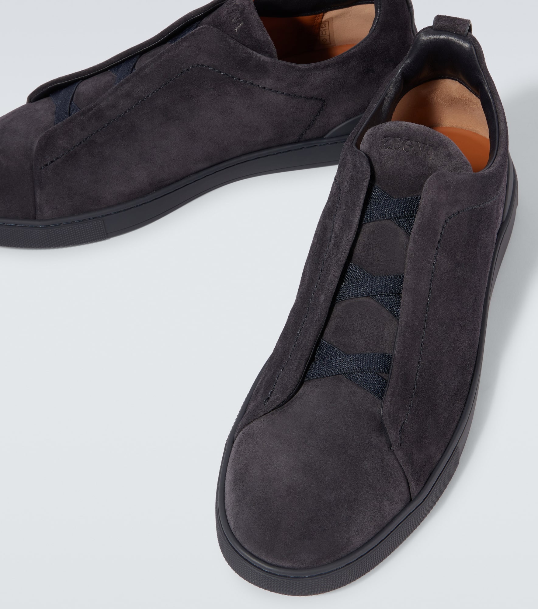 Triple Stitch suede sneakers - 3