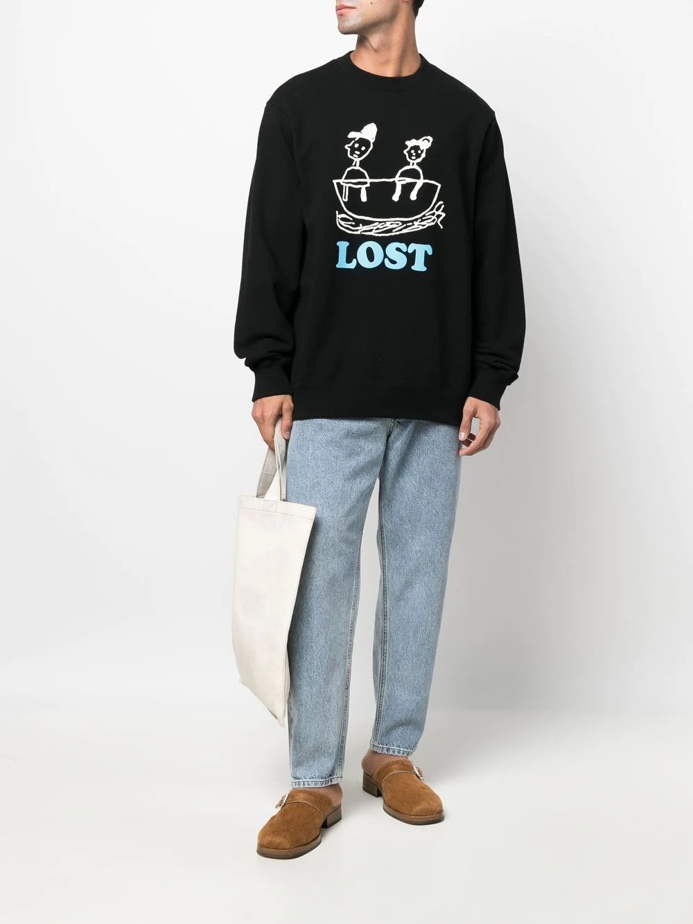 lost graphic-print sweatshirt - 2