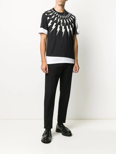 Neil Barrett split bolt T-shirt outlook