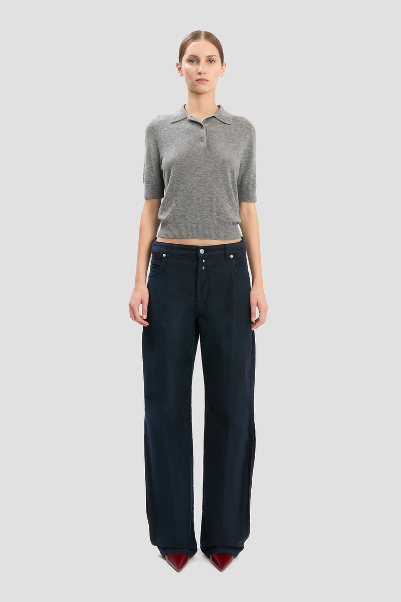 Victoria Beckham Split Utility Trouser In Navy outlook