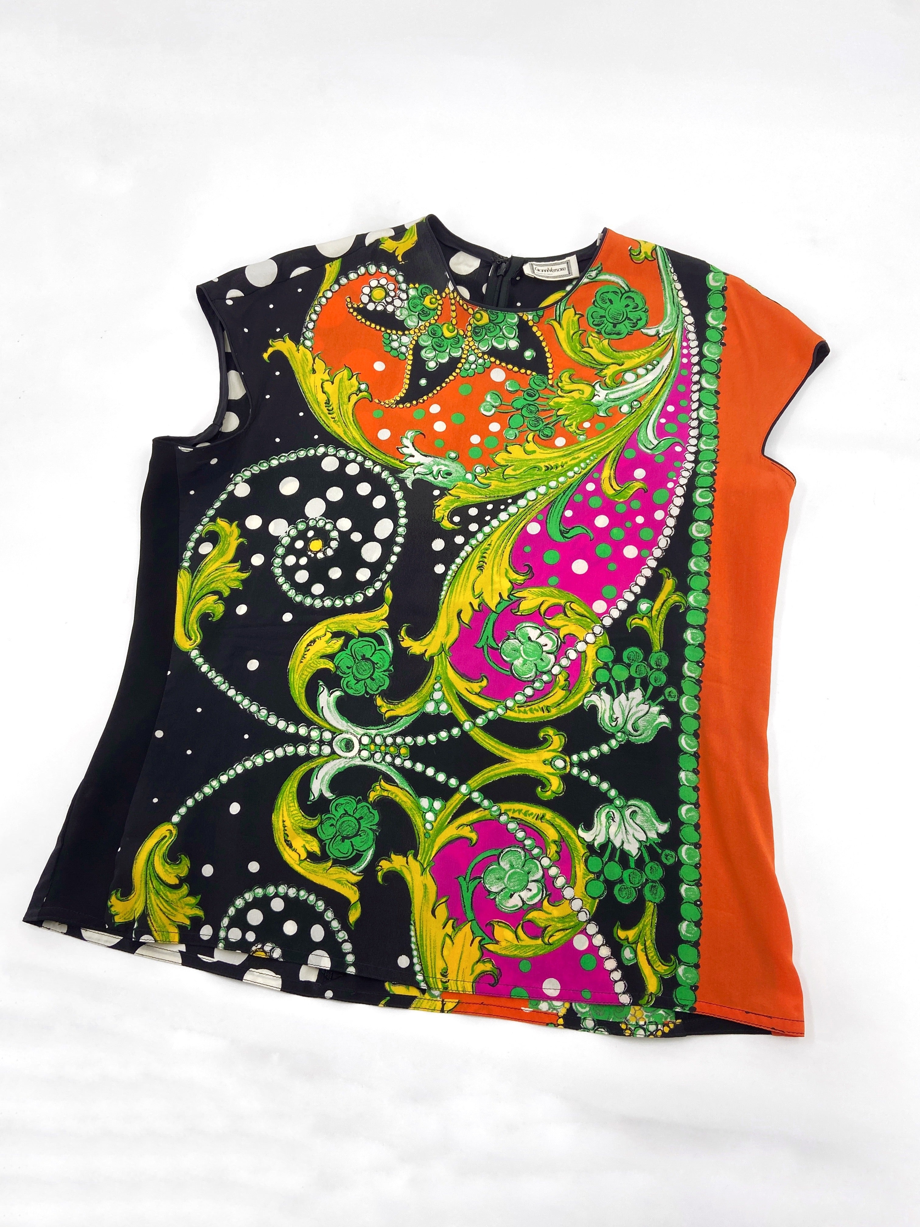 Gianni Versace Spring 1991 Abstract Baroque Draped Sarong Pant Top Ensemble 38 - 9