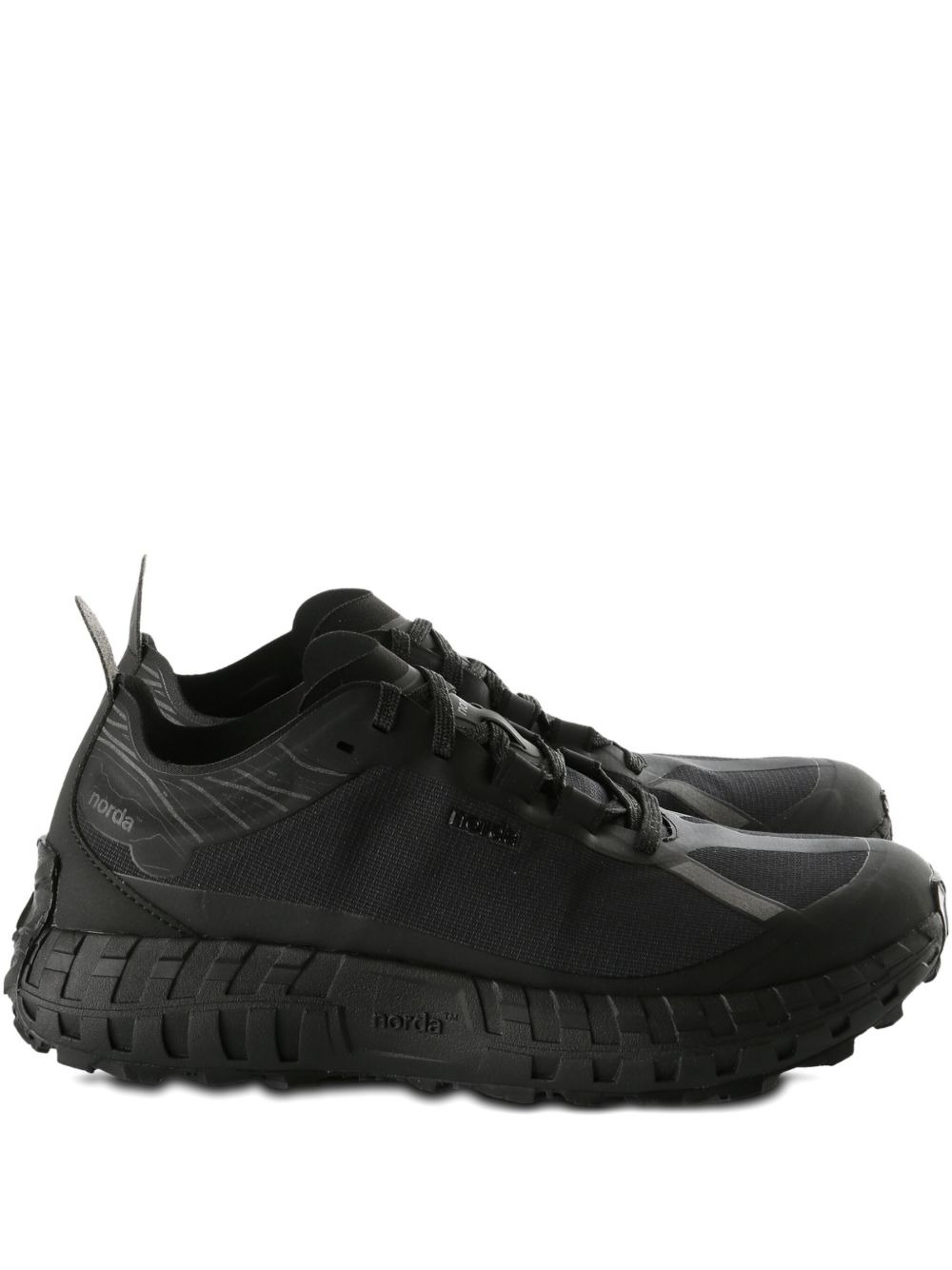 panelled sneakers - 1