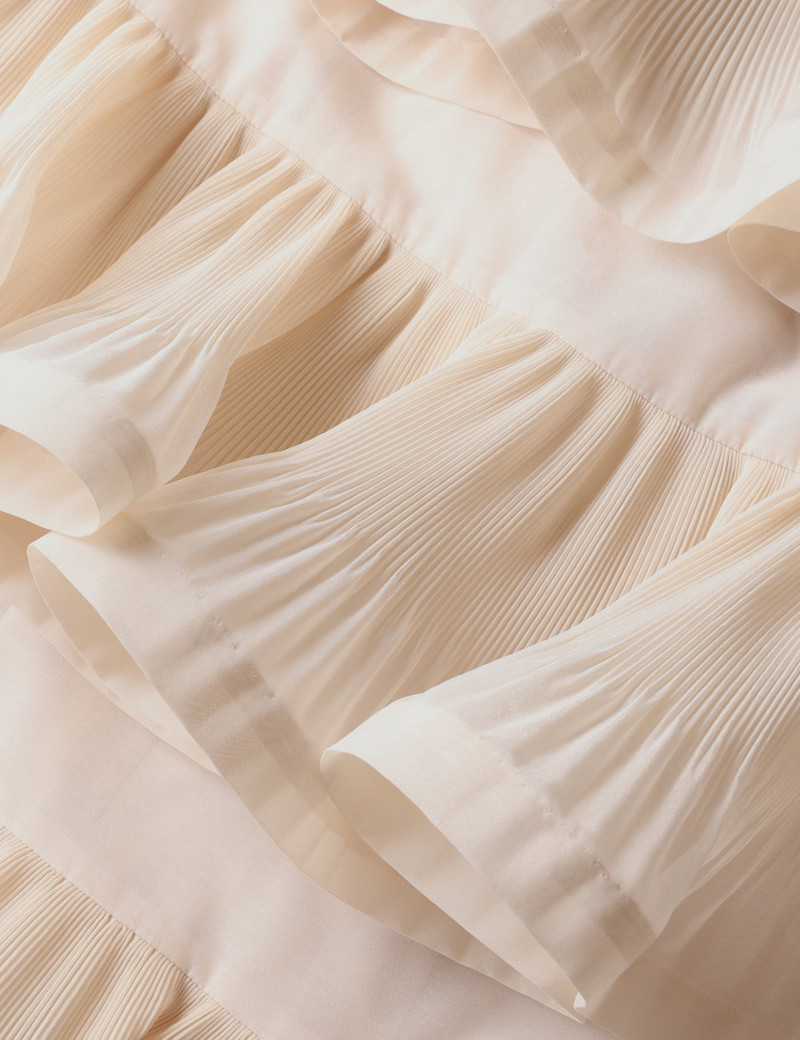 PLEATED SLEEVED MIDI DRESS 6