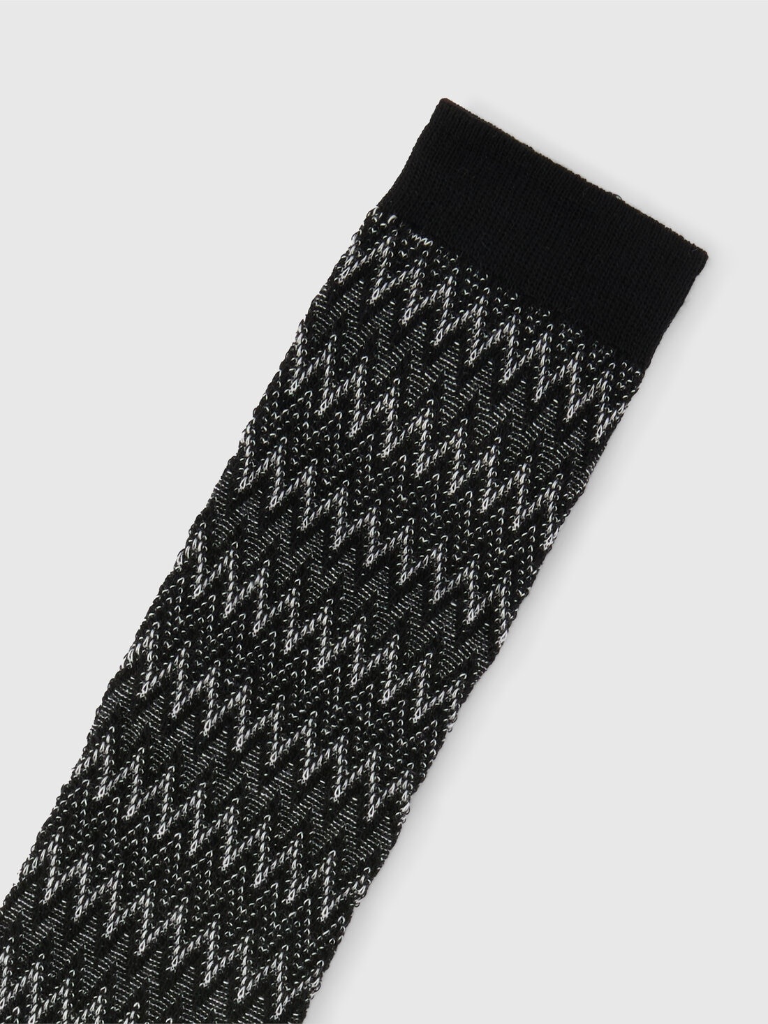 Long zig zag cotton socks - 3