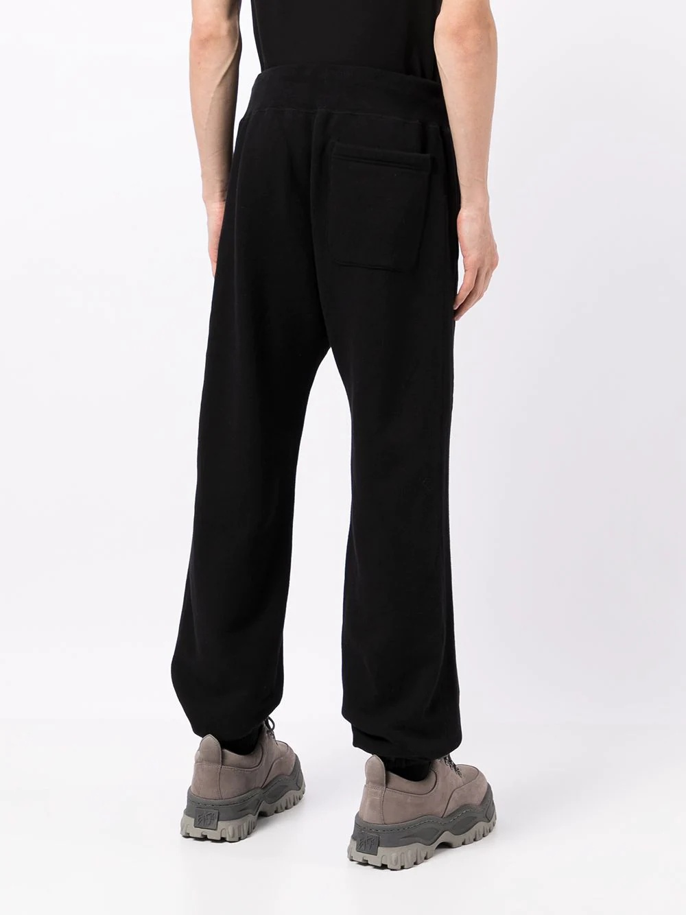 logo-patch drawstring track pants - 4