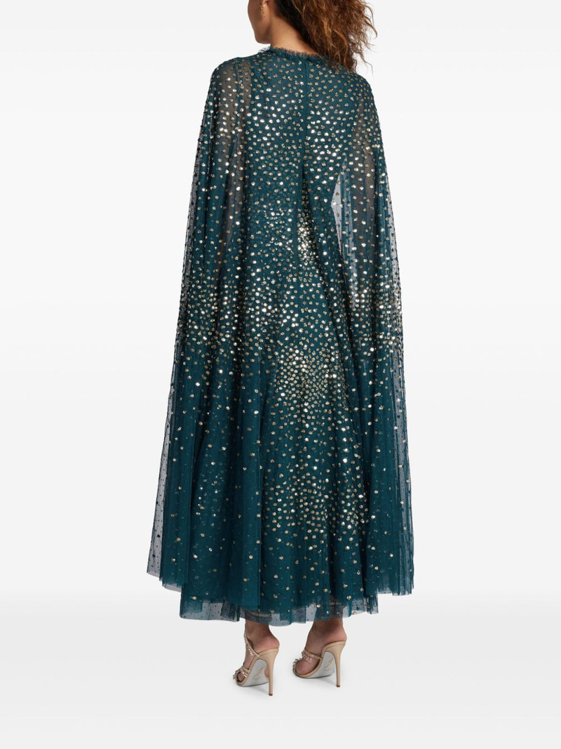 sequined cape dress 4