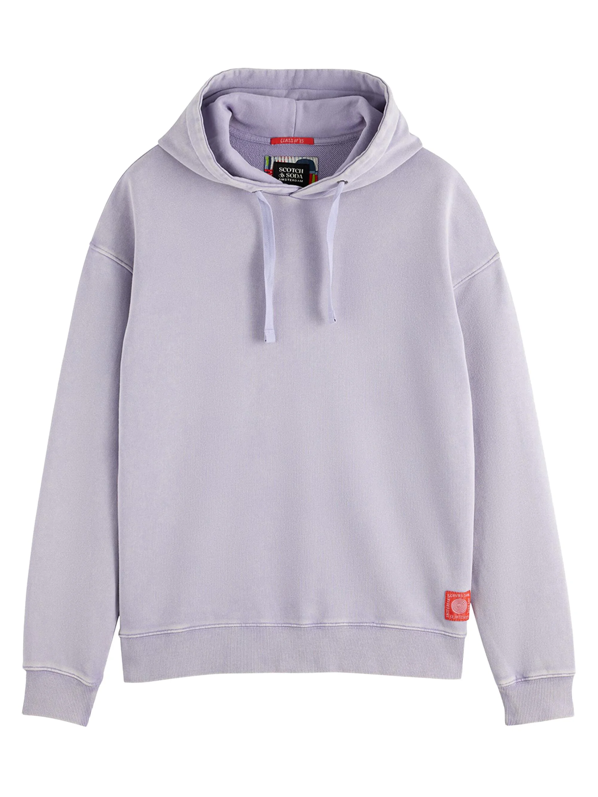 Men's Artwork Relaxed-Fit Cotton Hoodie - Lavender - 1
