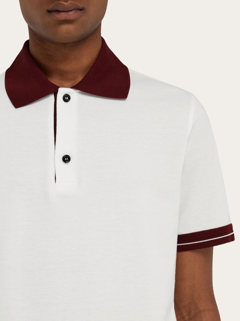 Polo shirt with color block detail 4