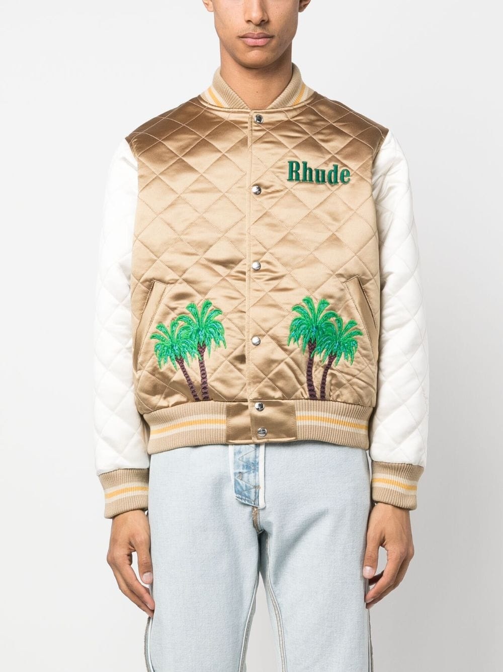 satin bomber jacket - 3