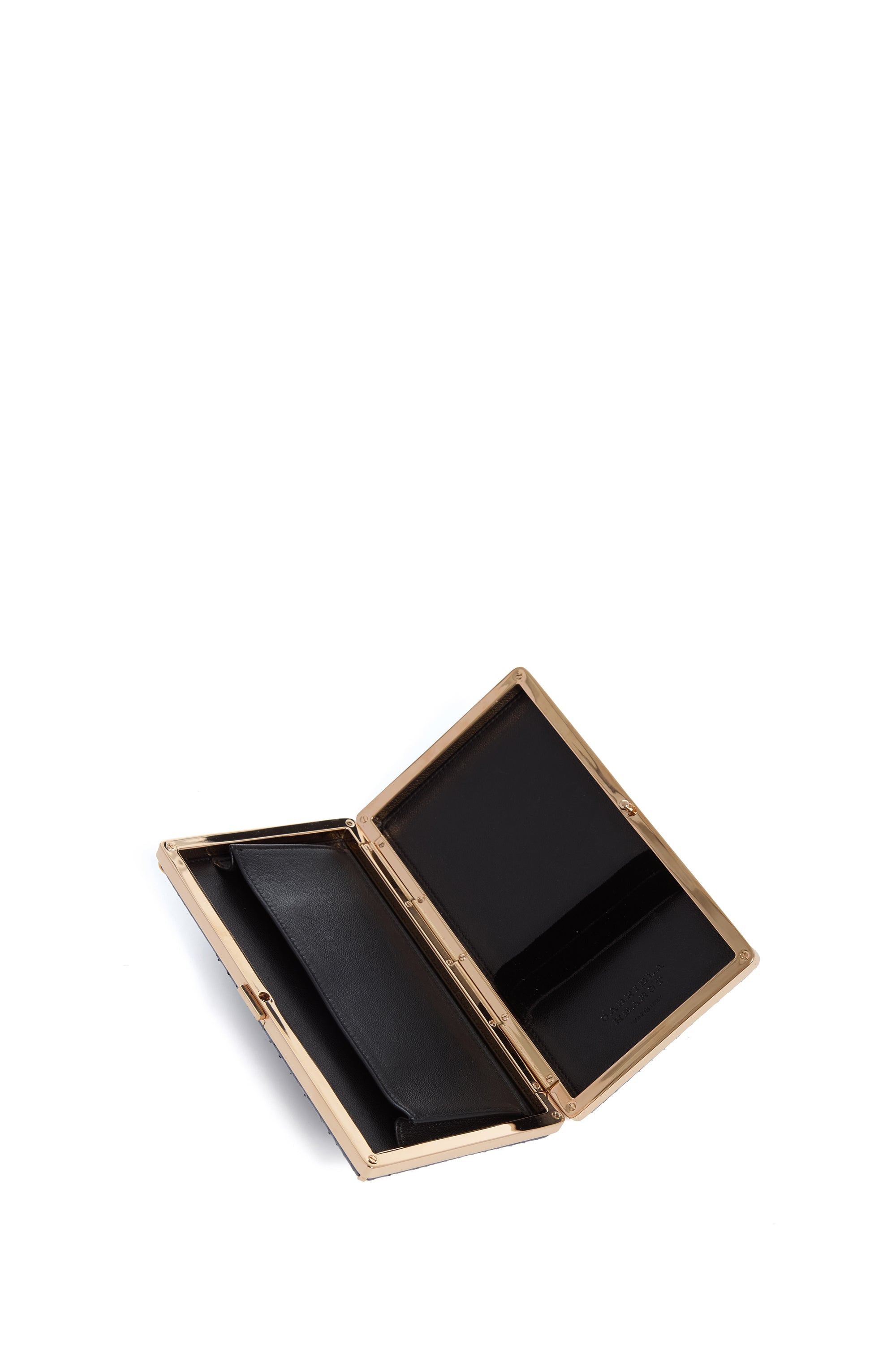 Callas Clutch in Navy Snakeskin - 3