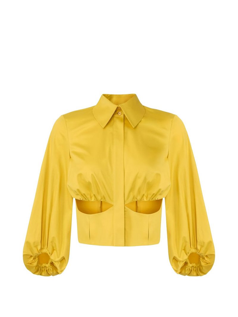 balloon-sleeves cut-outs shirt 1