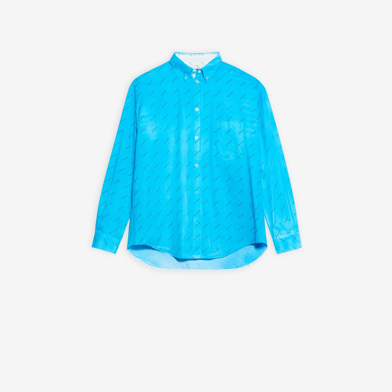 Allover Logo Large Fit Shirt - 1