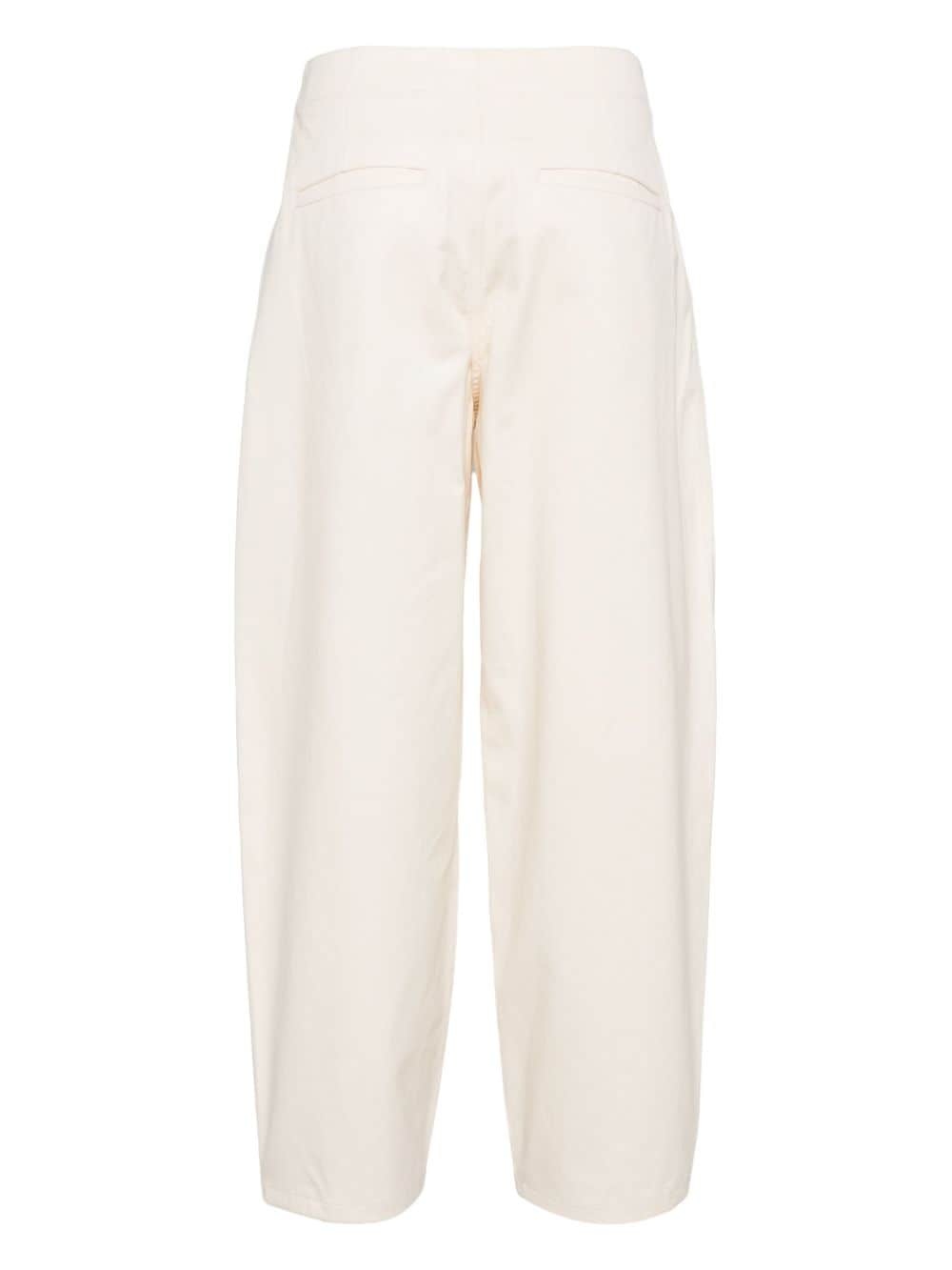 high-waist tapered trousers - 2