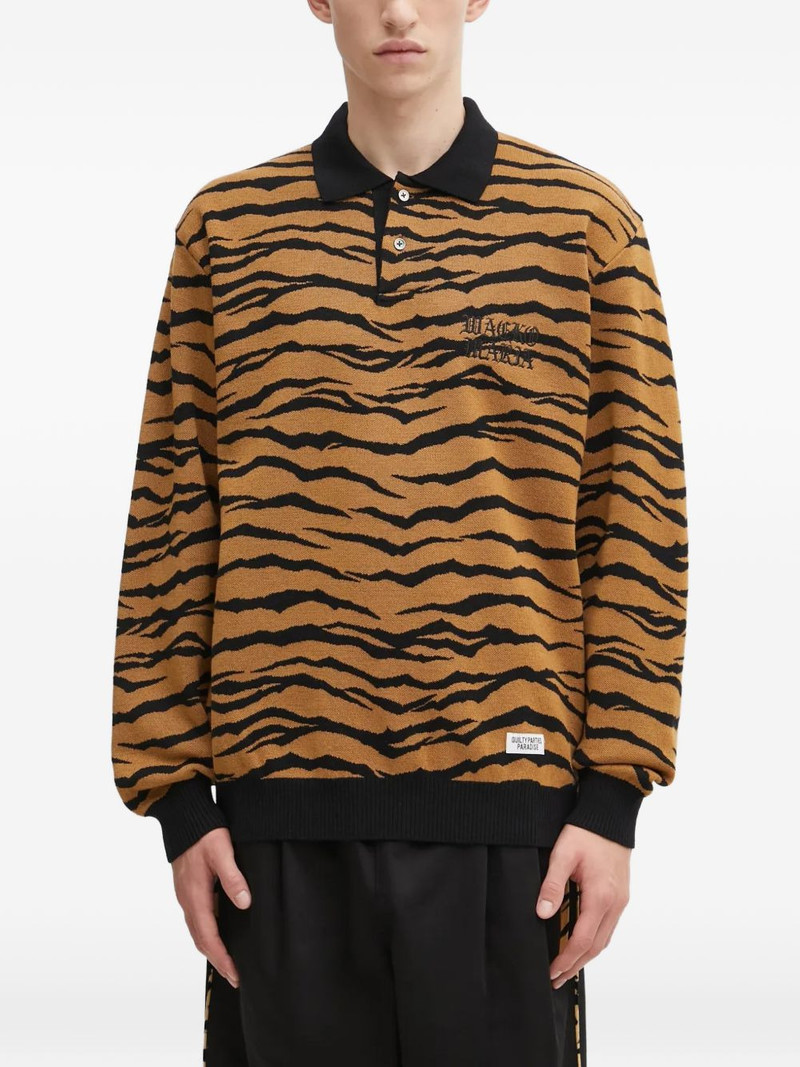 animal-print polo shirt 1