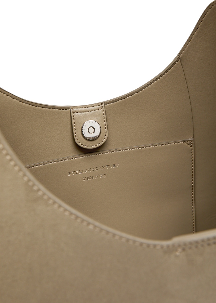 Stella Mccartney Logo Faux Suede Shoulder bag - 4