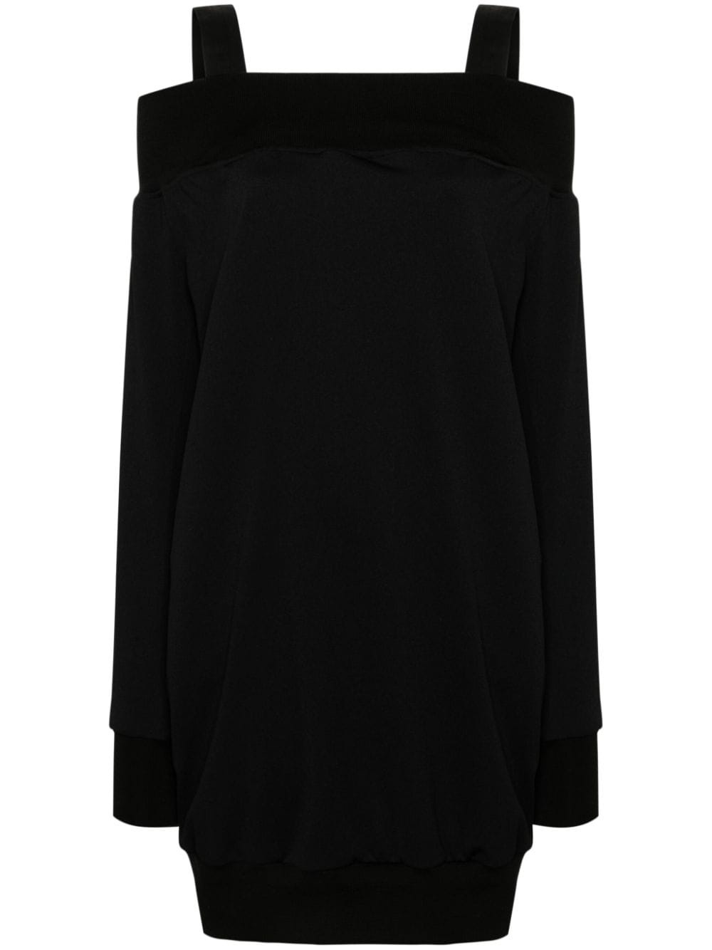 square-neck cady midi dress - 1