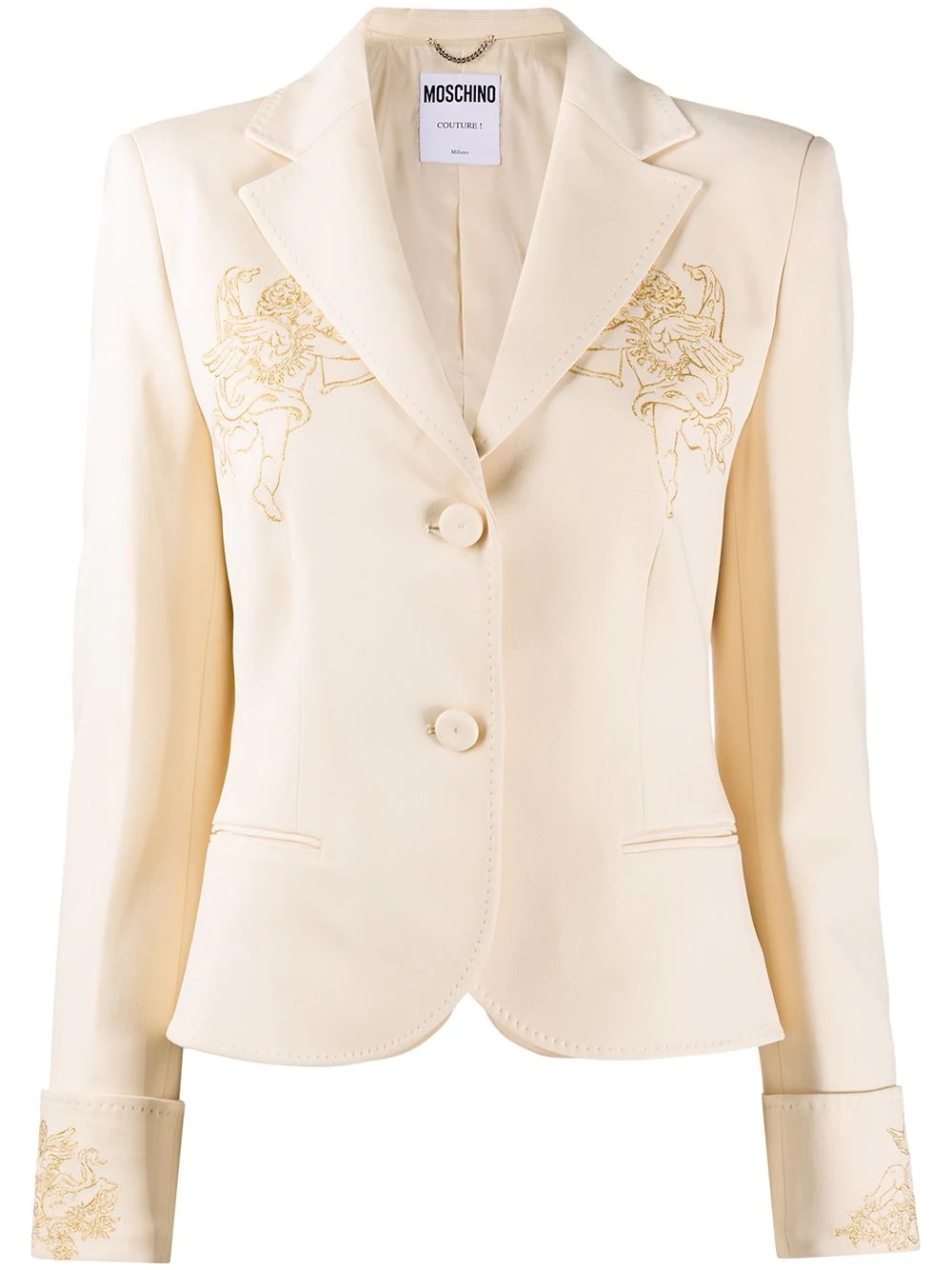 cherub-print blazer jacket - 1